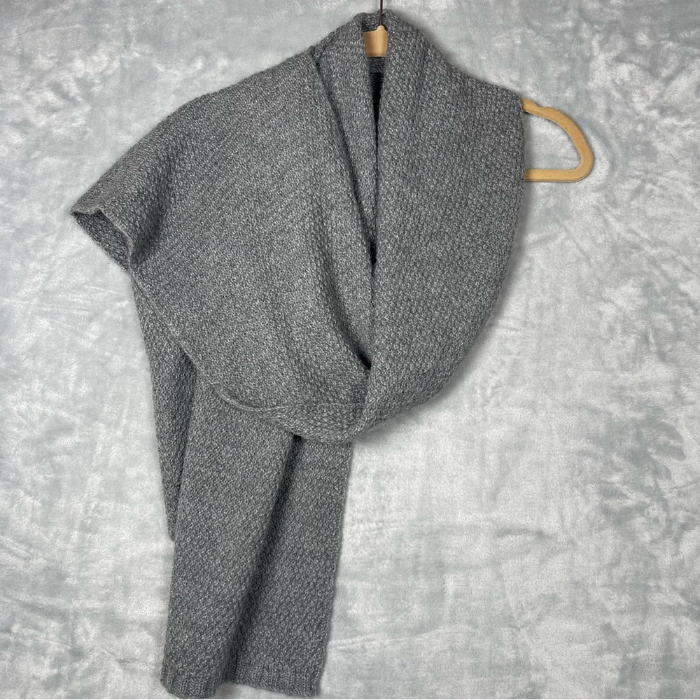 Eileen Fisher Heather Gray Alpaca/silk blend Scarf